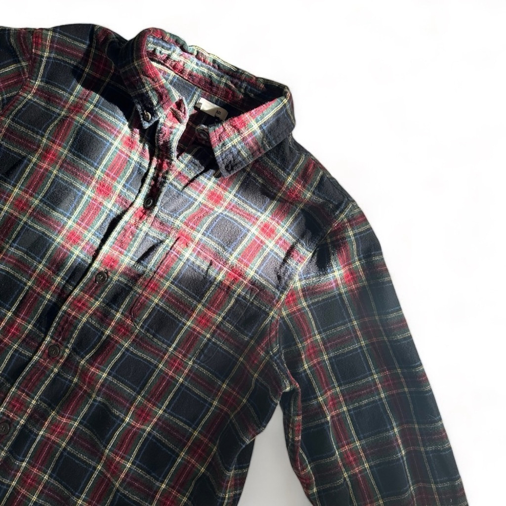 LL Bean Plaid Flannel Longsleeves Shirt Women's 100% Cotton Sz Medium - Picture 5 of 9